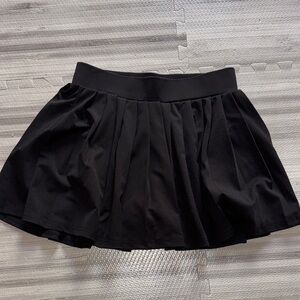Chic Black Skater Skirt with shorts